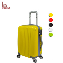 El equipaje duro de Shell Trolley empaqueta el equipaje plástico del viaje del abs + pc